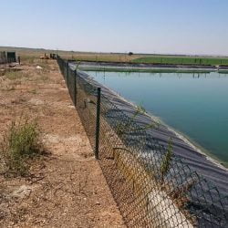 Vallado embalse regadío provincia Albacete Malla plastificada verde simple torsión