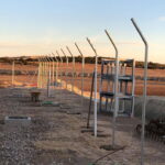 Vallados en subestación eléctrica