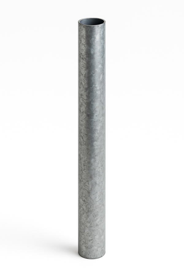Poste recto central galvanizado 1,25 m