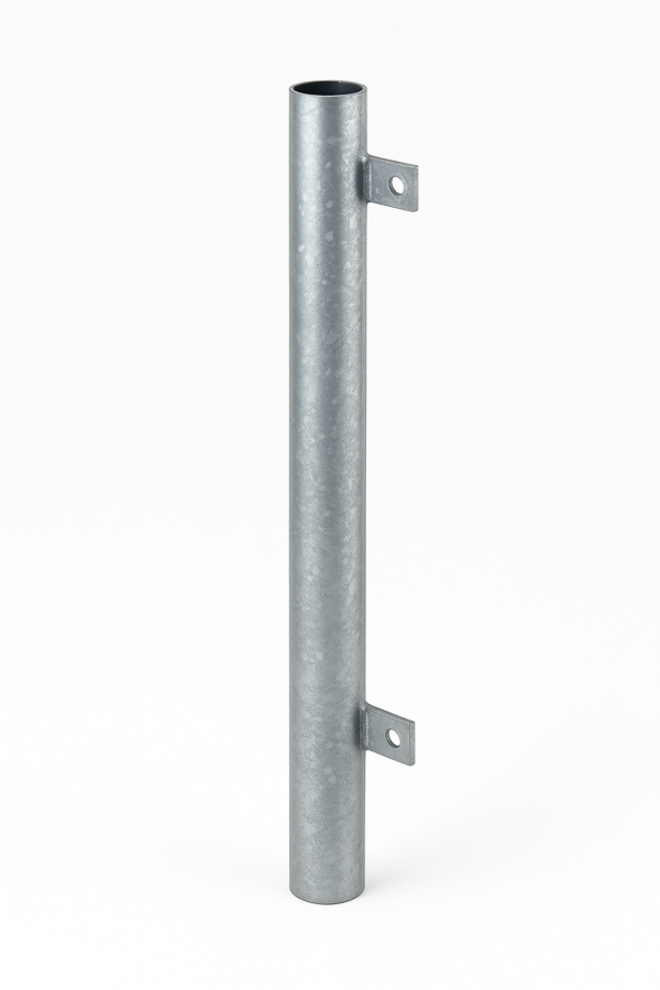 Poste recto esquinero galvanizado 48x1,20 mm