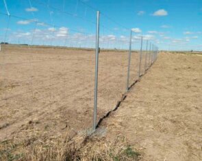 Instalación de un vallado cinegético en una planta solar en Teruel